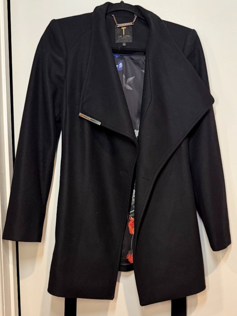 Ted Baker London Rosess Wool & Cashmere Blend Wrap Coat - Picture 7 of 7
